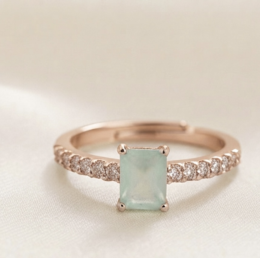 Rosé Jade Mirage Ring
