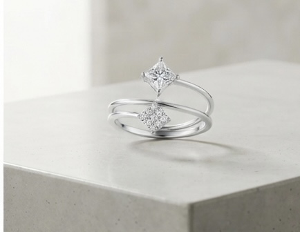 The Dual Harmony Diamond Ring