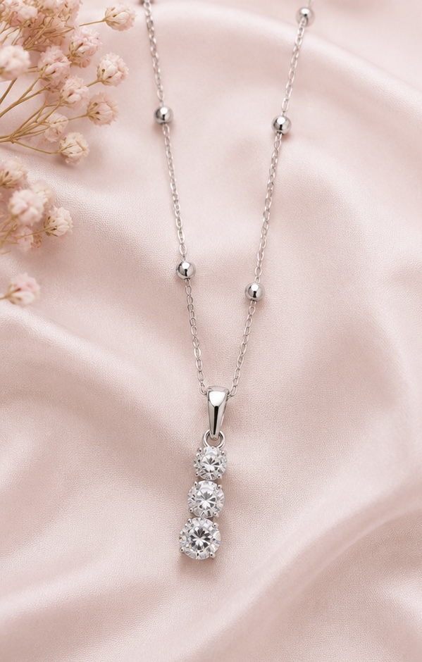The Trilogy Drop Fashion Necklace