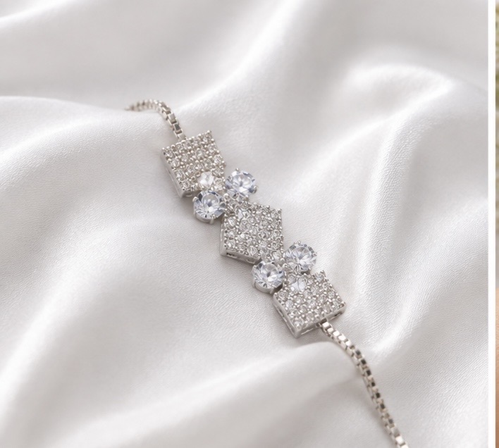 Geometric Crystal Adjustable Bracelet
