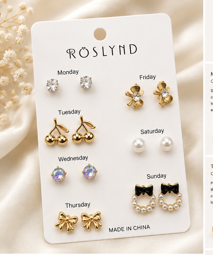 7-Day Earring Set - Vol -04