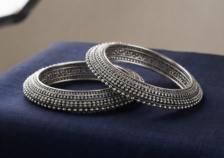 Traditional Silver Filigree Bangles