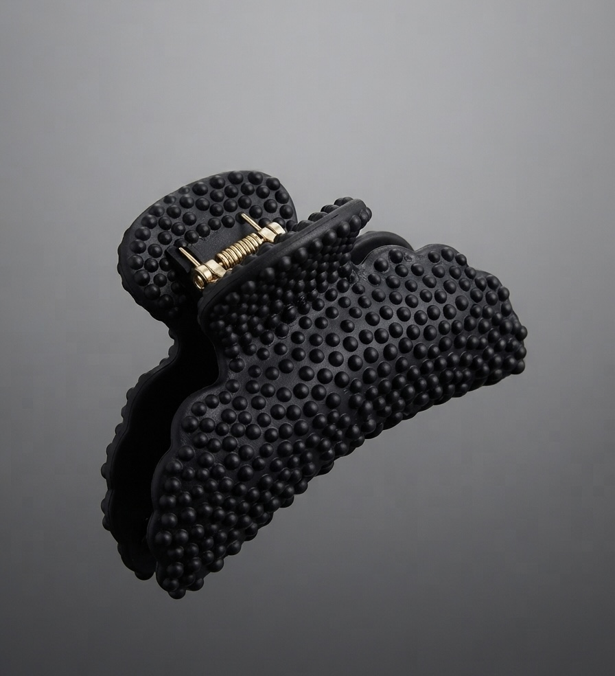 Black Studded Hair Claw