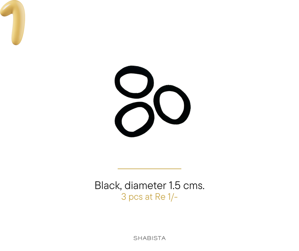 Rubber Band -Black - Set of 3