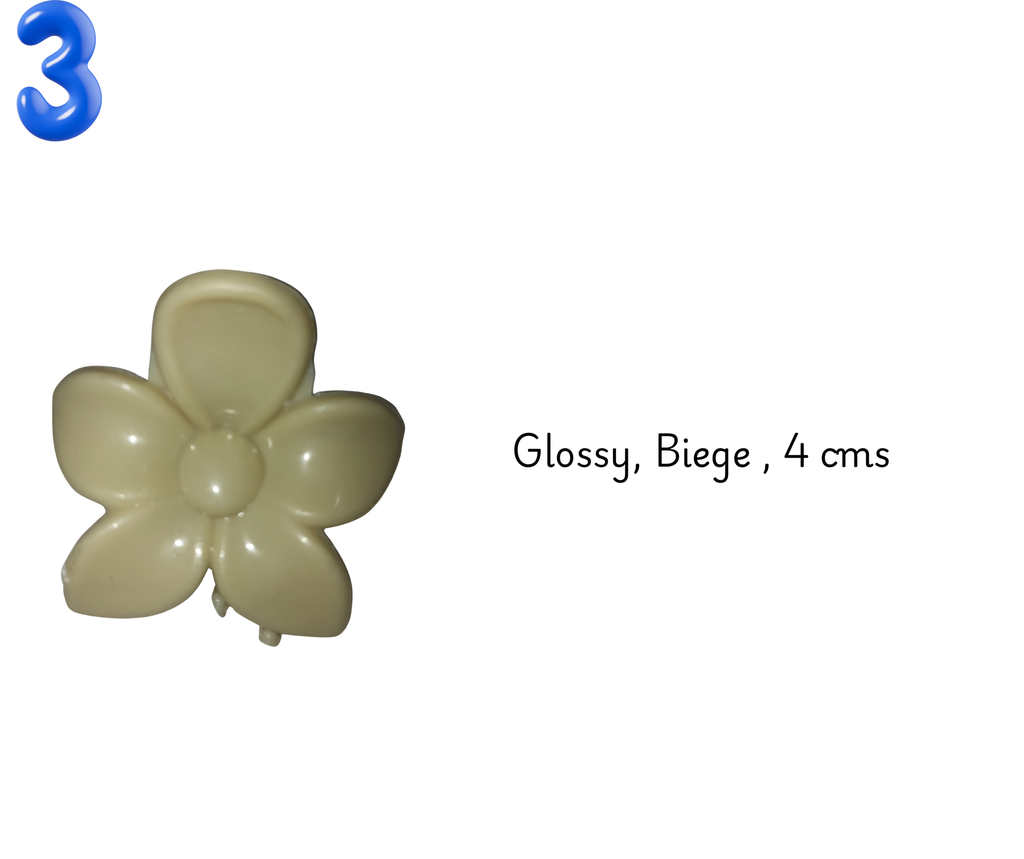 Claws- Biege- Glossy- 4 cms