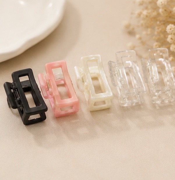 Minimalist Rectangle Hair Claw Clip- Any One Colour- Just ₹5!