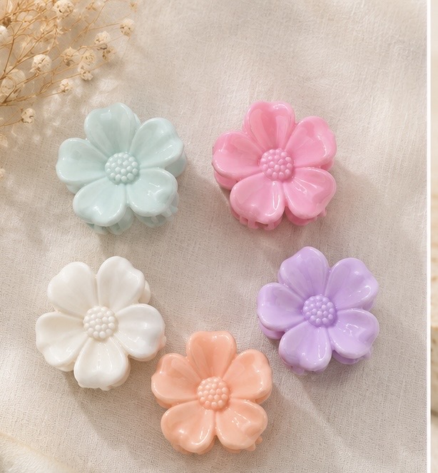 Cute Flower Hair Claw Clip- Any One Colour-Just ₹4