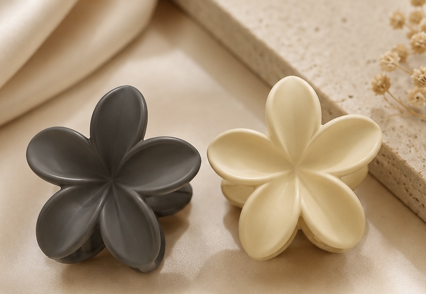 Flower Hair Claw Clips – Set of 2 -vol-2