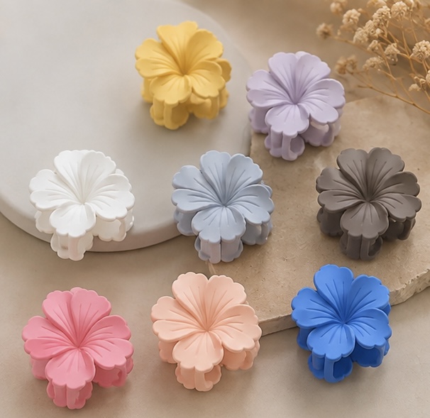 Flower Hair Claw Clips- Set Of Two -Receive Any 2