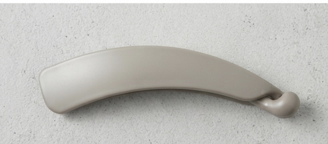 Matte Ivory Curved Banana Clip