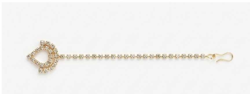 Elegant Gold-Tone Crystal Maang Tikka - vol-1