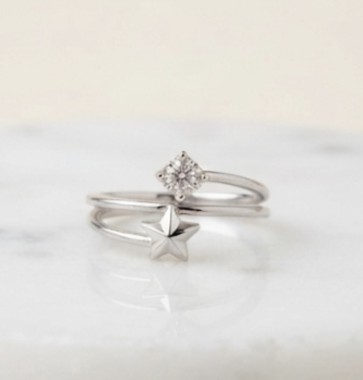 Celestial Star Bypass Fashion Ring