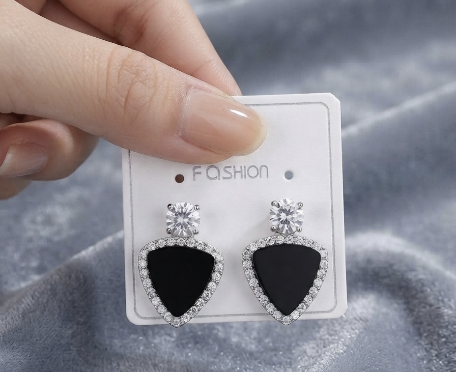 Elegance Rectangular Drop Earrings