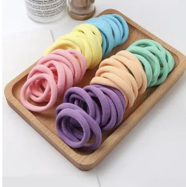 Soft & Stretchy Multi-Color Hair Rubber Bands Set
