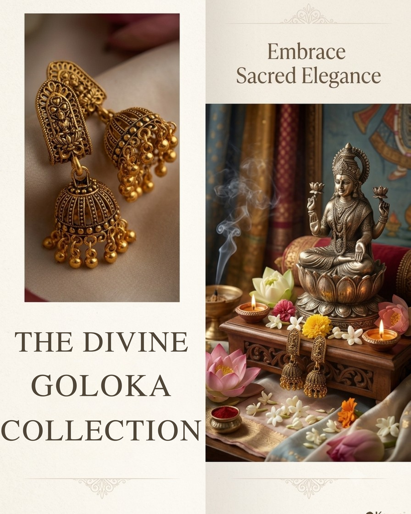 GOLOKA - Golden Medium Jhumka