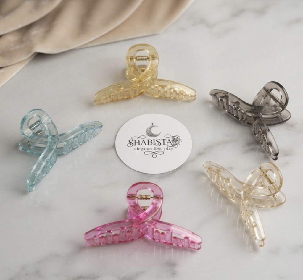 Twist Geometric Claw Clip (Get any one colour)