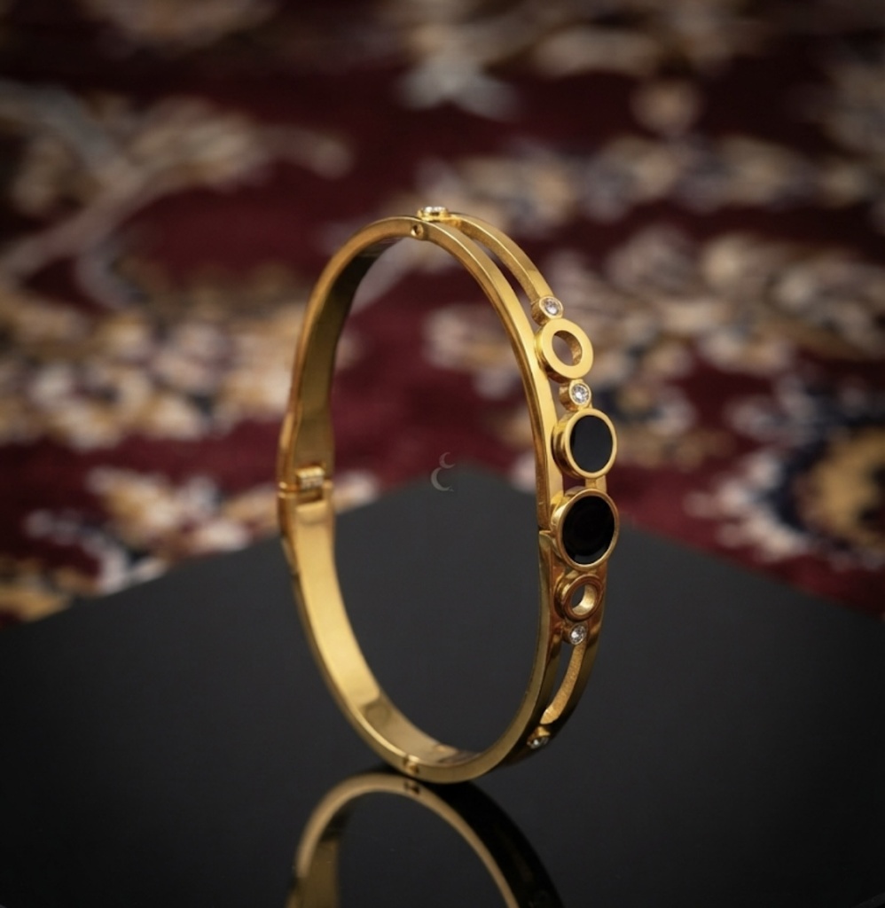 Lueur Multi-Disc Cuff BRACELET - STAINLESS STEEL- ANTI TARNISH