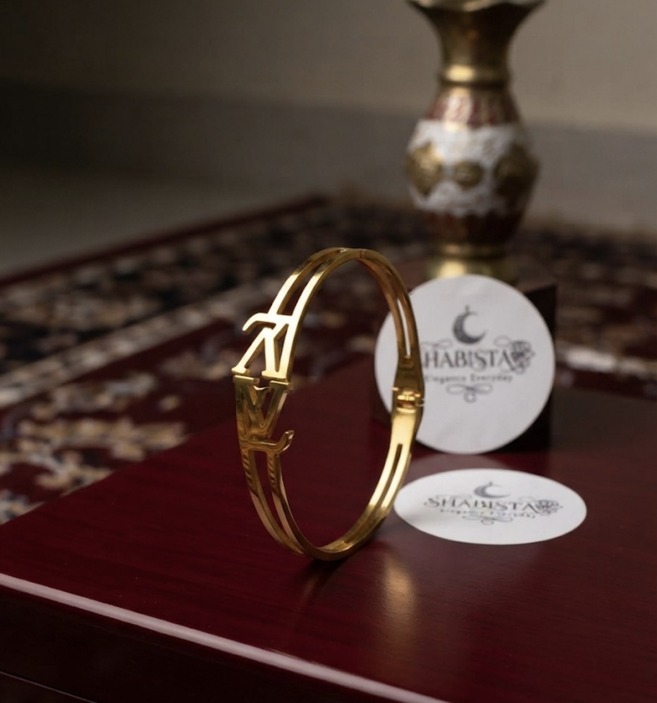 Lueur Interlocking Monogram Cuff Bracelets - STAINLESS STEEL - ANTI TARNISH