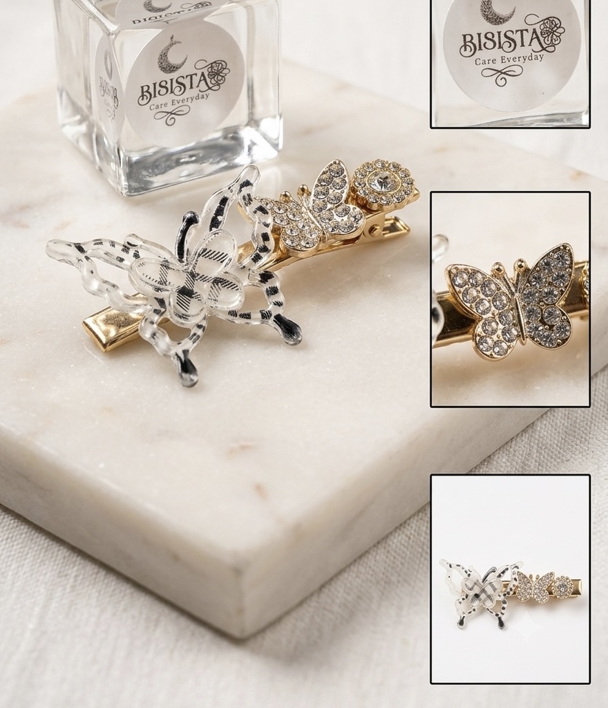 Butterfly Hair Clip –Clear