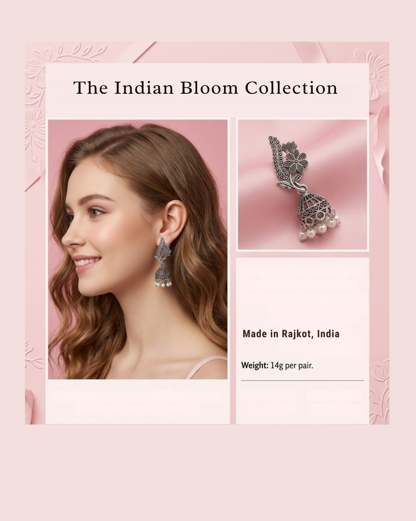 Fairy Look- Oxidised Jhumka (GT OFFER)