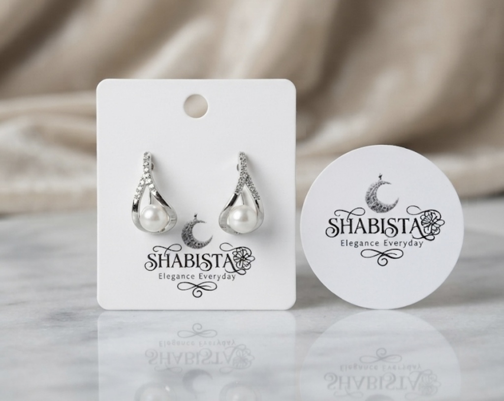 Silver Pearl Elegance Stud Earrings (GT OFFER)