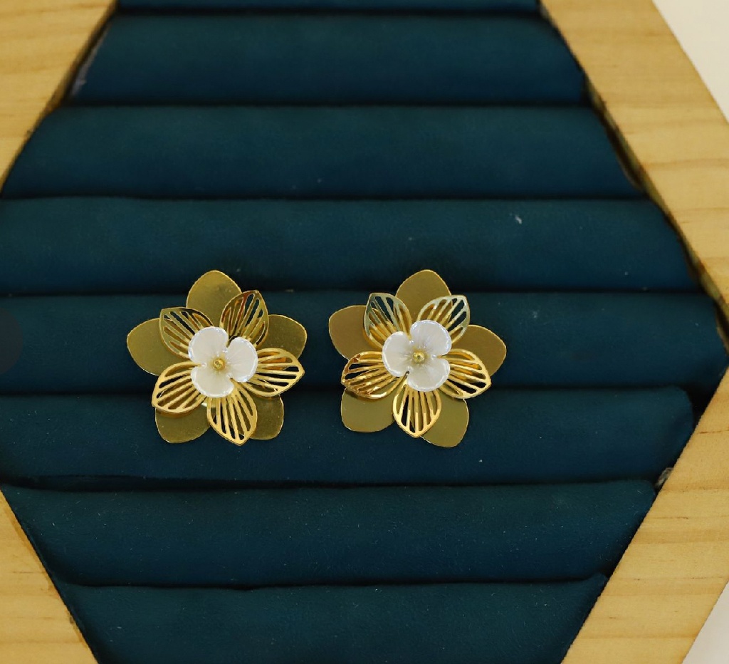 22k Gold Plated Stud Earrings