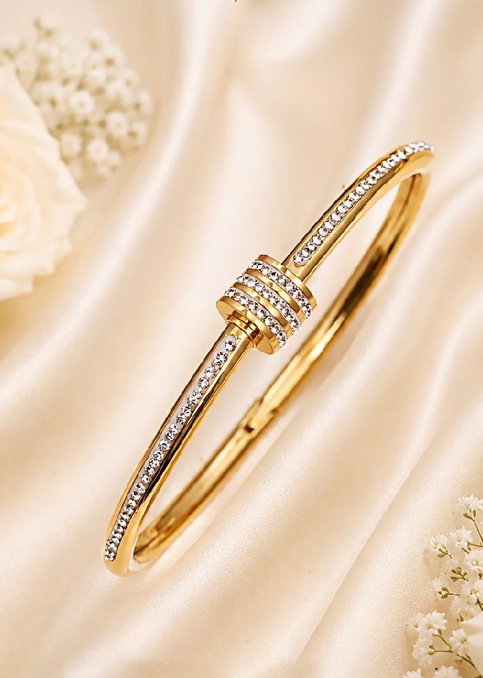 22k Gold-Plated Crystal Shine Bracelet