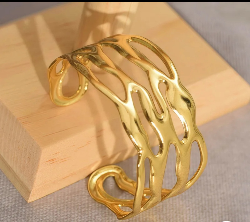 Geometric Electroplated Bangles- Bracelet